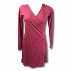 PRANA Nadia Faux Wrap Dress Space Dye Long Sleeve